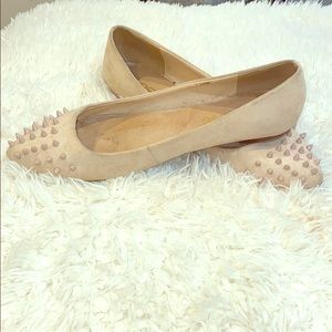 Aldo Pink flats with spikes size 10